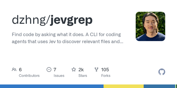 Jevgrep launches CLI for coding agents, matching SWE-bench solves while cutting Sol costs 28.6%