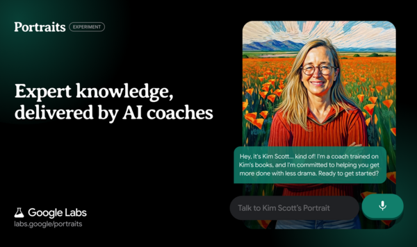 Google Labs Unveils 'Portraits': AI Coaching with Real Experts