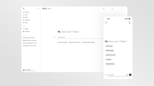 Article image for Microsoft Launches Faster Copilot App With AI-Powered Work IQ, Driving Surge in Microsoft 365 Usage