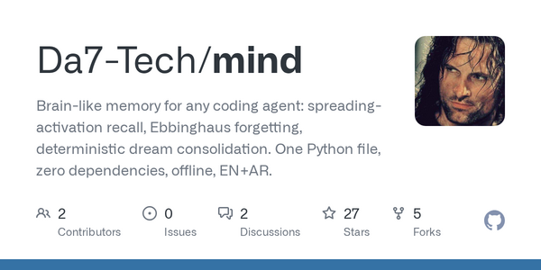 New Open-Source Python Tool Gives AI Coding Agents Human-Like Memory With Zero Dependencies