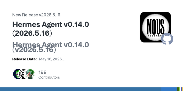 Hermes Agent v0.14.0 Launches With Grok Integration, 180x Faster Browser Calls, and Native Windows Support