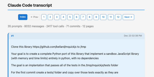 Article image for Developer Creates Tool to Convert Claude Code Sessions Into Detailed HTML Pages