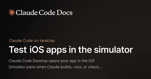 Claude Code Launches iOS Simulator Pane in Public Beta, Letting Users and AI Build and Test Apps Side by Side
