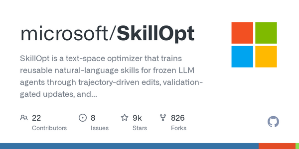 Microsoft's SkillOpt Boosts LLM Agent Accuracy by Up to 24.8 Points Across 52 Benchmarks Without Touching Model Weights