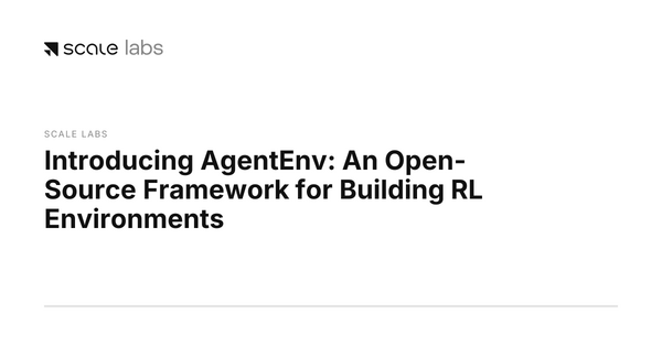 Scale Labs Open-Sources AgentEnv for Modular Multi-Agent RL Environments