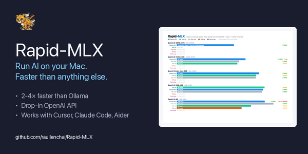 Rapid-MLX Launches as Fastest Local AI Engine for Apple Silicon, Beating Ollama by 4.2x