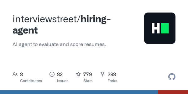 Article image for New Open-Source AI Hiring Agent Scores Candidates Using Resume Data and GitHub Signals