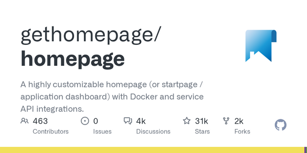 Article image for Homepage Dashboard Hits 31K GitHub Stars With 100+ Integrations and Full Self-Hosted App Support