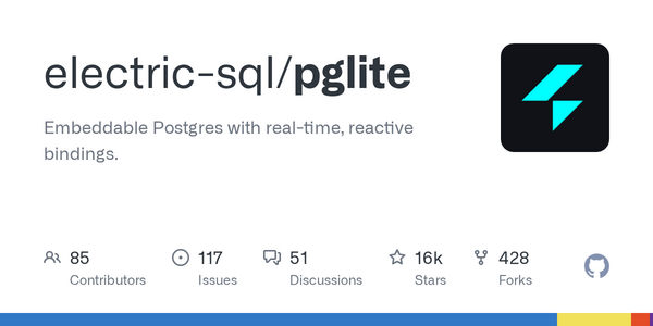 Article image for PGlite Brings Full Postgres to Browsers and Runtimes in a 3MB WASM Package