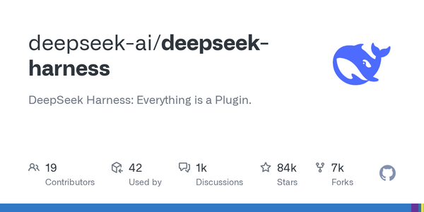 Article image for DeepSeek Launches Open-Source AI Agent Harness, Surpasses 84,000 GitHub Stars