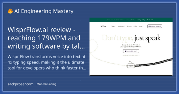Article image for WisprFlow Lets Mac Users Dictate Text at 179 WPM With AI-Powered Voice Transcription