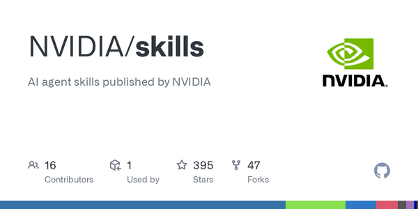 Article image for NVIDIA Launches Public AI Agent Skills Catalog on GitHub, Enabling Instant Integration Across 16 Products
