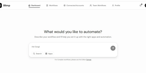 Blimp Launches No-Code AI Automation Platform to Rival n8n with Simple Prompts
