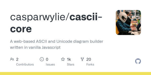 Cascii: The Lightweight JavaScript Diagramming Tool for ASCII and Unicode Artistry