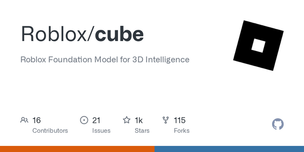 Article image for Roblox Launches Cube, an Open-Source AI Model Family That Generates 3D Game Assets From Text