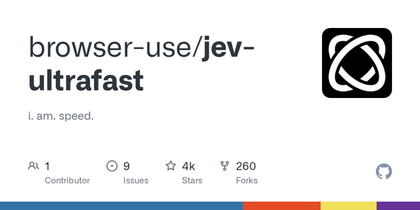 Browser Use Launches Open-Source Jev Ultrafast Browser Agent, Cutting Google Flights Search Time to 7.1 Seconds