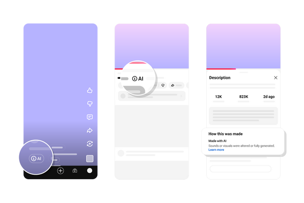 Article image for YouTube Moves AI Labels to Prominent Positions, Adds Automatic Detection Starting May 2026