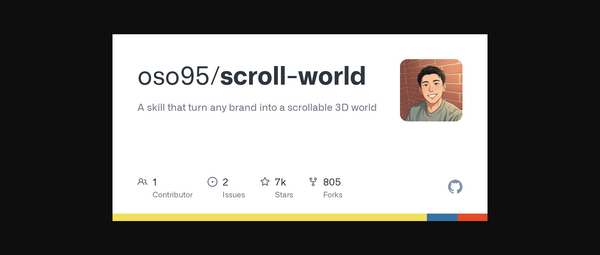 Article image for New Open-Source Skill Turns Any Brand Into a Scroll-Driven 3D Landing Page Using AI-Generated Scenes