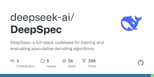 Article image for DeepSeek AI Releases DeepSpec: Open-Source Framework for Speculative Decoding With Pre-Trained Checkpoints on Hugging Face