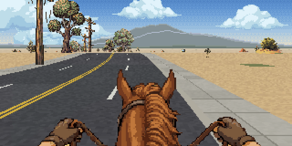 Article image for Jon Wheatley's Pixel Path Skill Turns Any Two Places into Pixel-Art Road Fly-Throughs