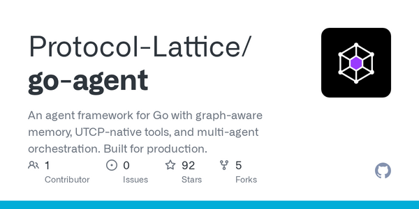 Article image for Protocol-Lattice Launches Go-Agent Framework with 50x Performance Boost and Multi-Agent Orchestration
