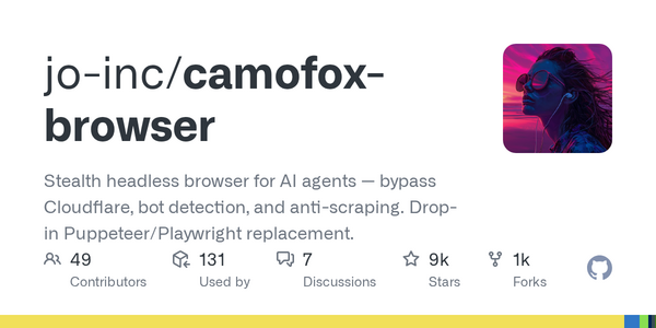 Article image for Open-Source Stealth Browser Server Bypasses Cloudflare and Bot Detection With AI-Optimized REST API