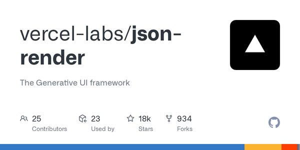 Vercel Labs Releases json-render v0.21.0 With Experimental Composition APIs and Playground Model Option