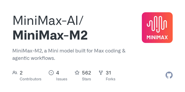 MiniMax Releases M2 AI Model with 230B Parameters, Claims Top Global Ranking for Open-Source Intelligence