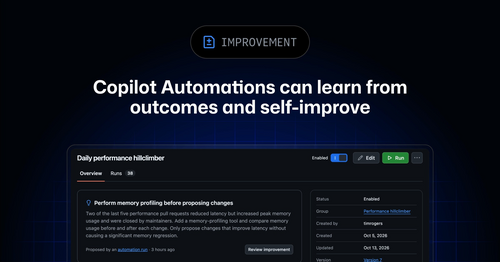 Article image for GitHub Says Copilot Automations Can Propose Changes to Their Own Prompts