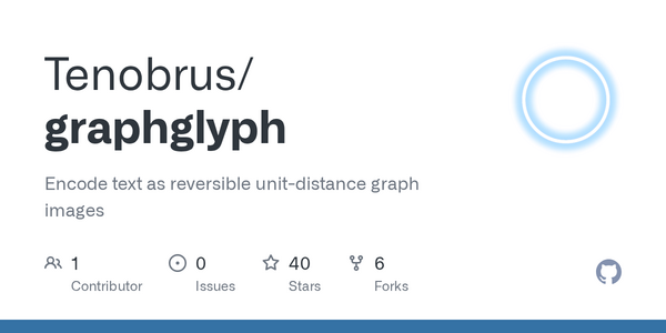 Article image for GraphGlyph Open-Source Tool Encodes Text Into Reversible Graph Images Using GPT-Generated Code