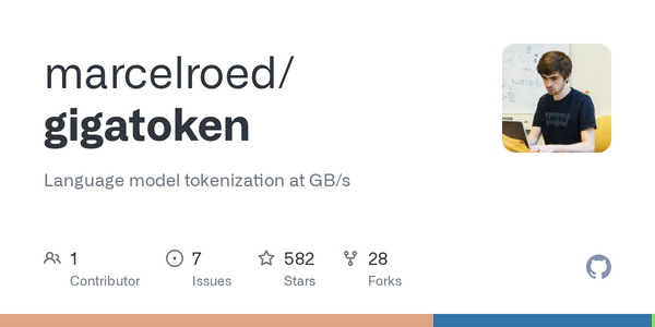 Rust-Powered Tokenizer Gigatoken Hits 24.53 GB/s, Outpaces HuggingFace by Over 1,000x