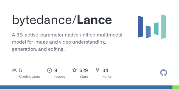 Article image for ByteDance Launches Lance, A Compact 3B Multimodal AI Model That Generates, Edits, And Understands Images And Video In One Framework