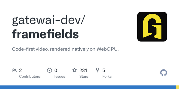 Gatewai Launches Framefields Beta for Native WebGPU Video Rendering in Node.js