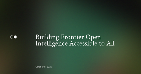 Article image for Reflection AI Launches With $2 Billion Backing to Build Open Frontier Intelligence for All