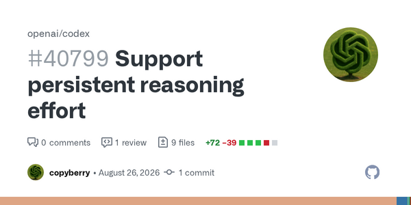 Article image for OpenAI Codex Update Adds Persistent Reasoning Support But Raises Compatibility Concerns for Custom Providers