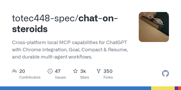 Chat On Steroids Adds Local MCP Access for ChatGPT to Edit Files, Run Tests and Use Desktop Tools