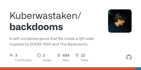 Retro DOOM-Inspired Game Crammed into a QR Code for Offline Play