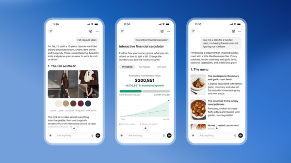 Article image for OpenAI Launches Intelligent UI With Interactive Charts for ChatGPT Alongside GPT-6