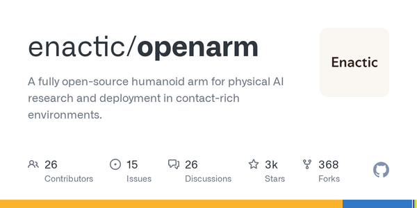 Enactic Launches Open-Source 7DOF Humanoid Arm for Physical-AI Research