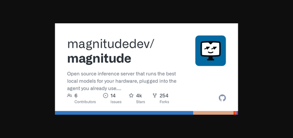 Article image for Magnitude Launches Open Source AI Inference Server That Runs Local Models With Zero Cloud Dependency