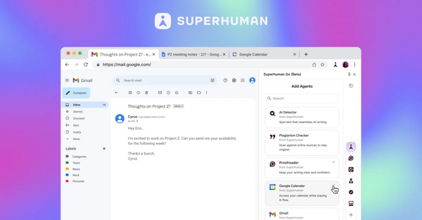 Article image for Grammarly Rebrands to Superhuman After Major Acquisitions, Launches AI Assistant for 100+ Apps