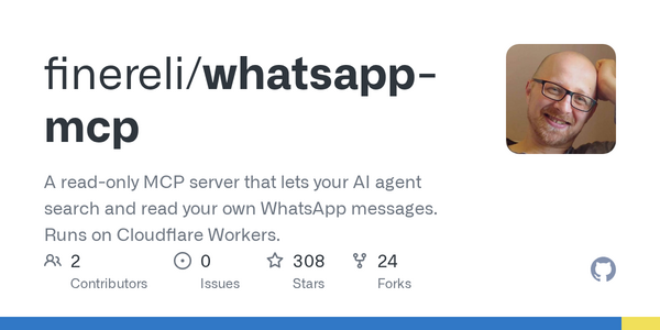 Finereli's Read-Only WhatsApp MCP Server Lets AI Agents Search Your Chats