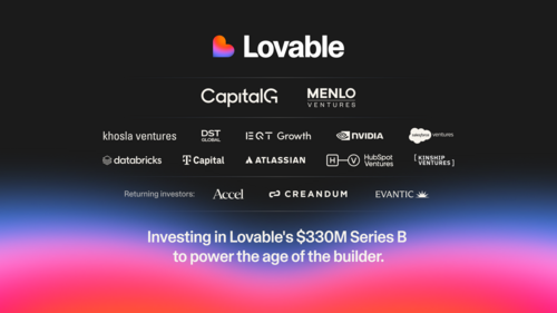 Lovable Raises $330M at $6.6B Valuation as AI Development Platform Hits 100K Daily Projects