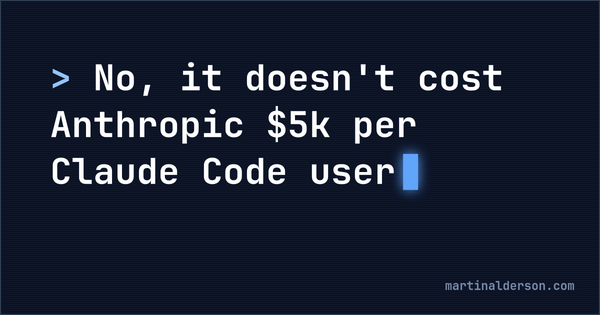 Viral Forbes Claim That Anthropic Loses $5,000 Per Claude User Is Misleading, Actual Compute Costs Estimated At $500