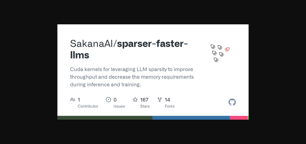 Article image for SakanaAI Launches Open-Source Sparse LLM Kernels Promising Faster Inference and Lower Memory on H100 GPUs