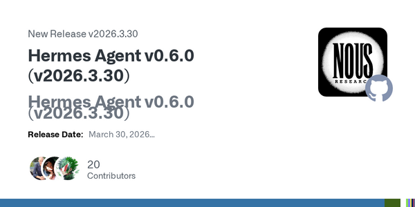 Hermes Agent v0.6.0 Launches with Multi-Profile Support, Expanded Platform Integrations, and Major Security Overhaul